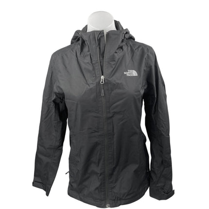The North Face Women's Black Full Zip Long Sleeve Hooded Windbreaker Jacket Sz S