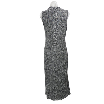 Rag & Bone Women's Black Sleeveless Crew Neck Tank Knit Midi Dress Size L