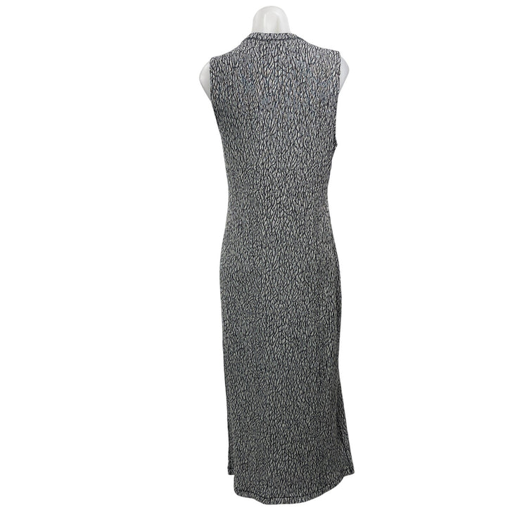 Rag & Bone Women's Black Sleeveless Crew Neck Tank Knit Midi Dress Size L