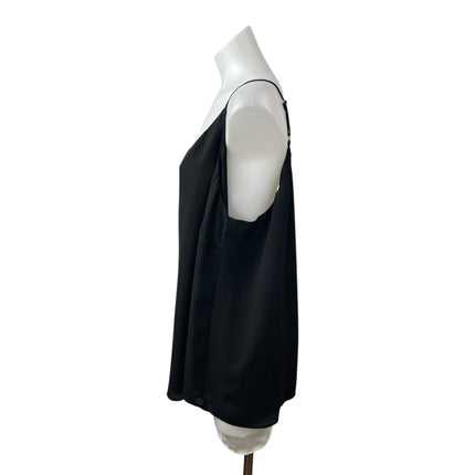 Ann Taylor LOFT Women's Black Sleeveless V Neck Cami Camisole Tank Blouse Top 20