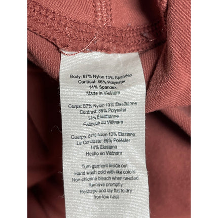 Alo Yoga Women's Pink Brown High Waist Activewear Yoga Moto Leggings Pants Sz S