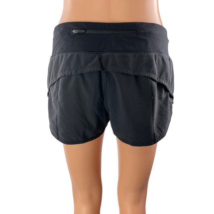 Lululemon Speed Up Black High Rise Workout Yoga Gym Athletic Running Shorts Sz 6