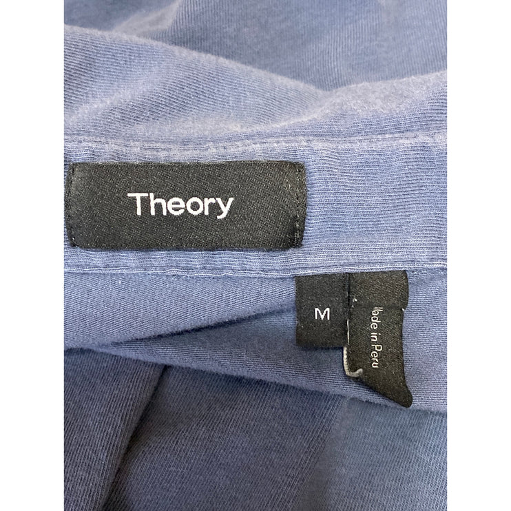 Theory Bron B Cardasis Mens Gray Short Sleeve Collared Golf Polo Shirt Top Sz M