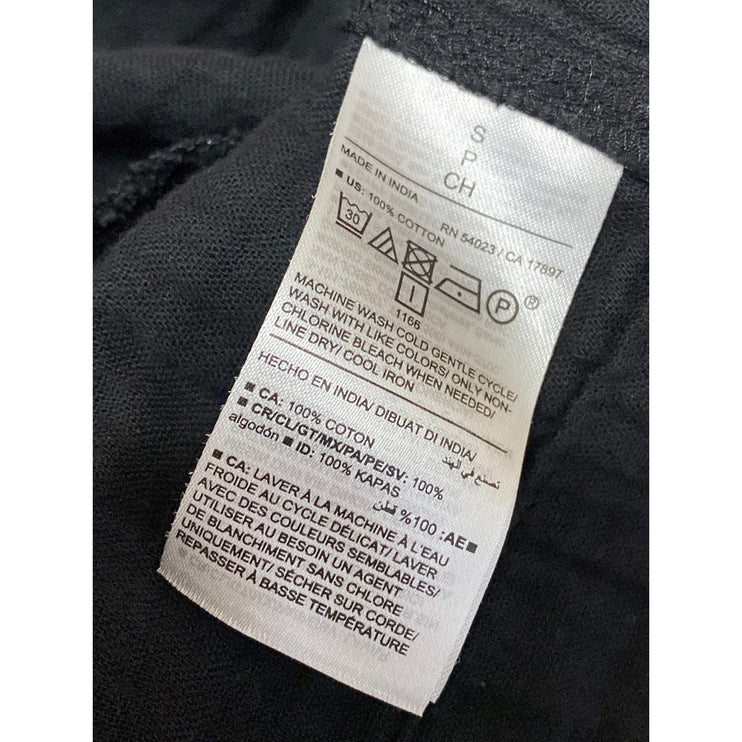 Old Navy Women's Black V Neck Short Flutter Sleeve Mini Babydoll A-Line Dress S