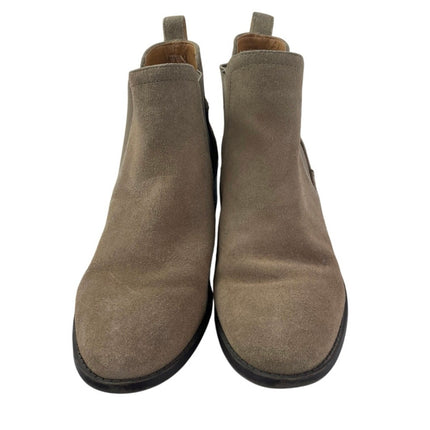 Steve Madden Dicey Women's Brown Tan Suede Leather Chelsea Ankle Boots Size 7.5