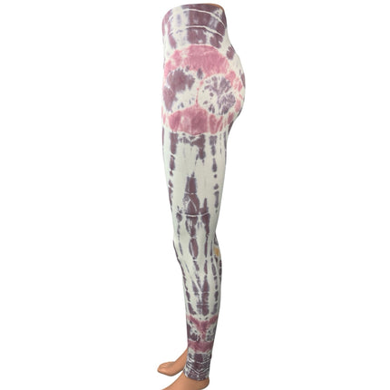 Spiritual Gangster Multicolor Tie Dye Sculpt Knit Mid Rise Leggings Pants XS/S