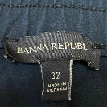 Banana Republic Women's Black High Waisted Straight Leg Trousers Pants Size 32