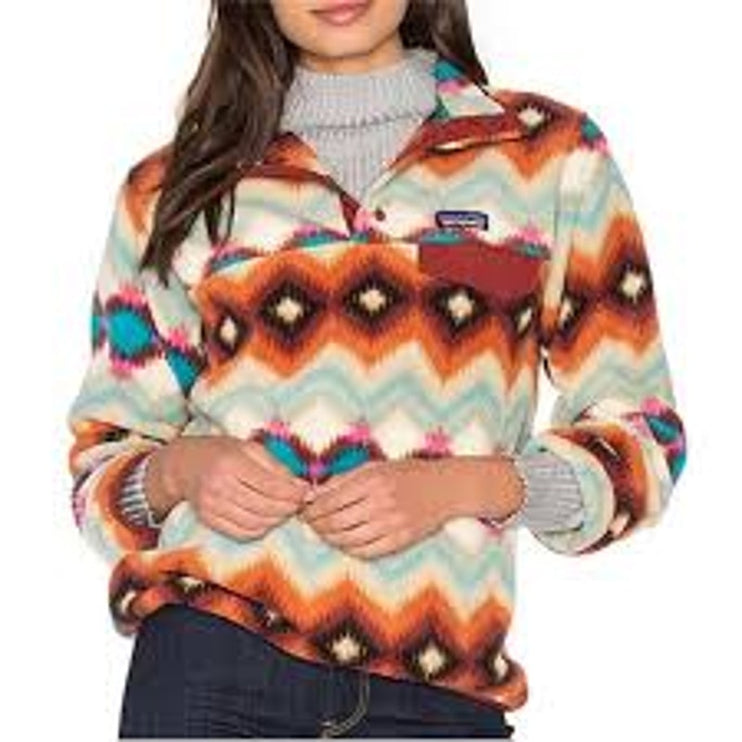 Patagonia Synchilla Snap T Timber Twist Aztec Multicolor Long Sleeve Sweater S