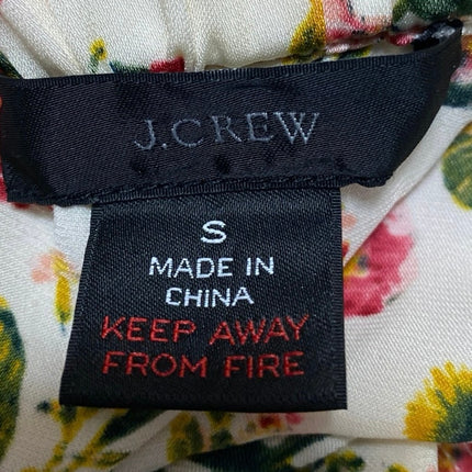 J.Crew Women's Multicolor Floral Elastic Waist Wide Leg Trousers Lounge Pants S
