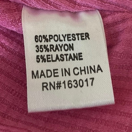 Princess Polly Womens Pink Waffle Knit Patchwork Sleeveless Crop Tank Top Size 2