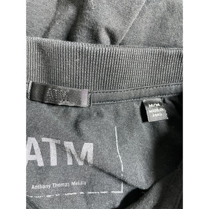 ATM Men's Black Collared Short Sleeve Dri-Fit Classic Jersey Golf Polo Shirt M