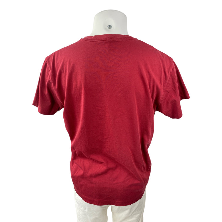 Polo Ralph Lauren Iconic Men's Red Crew Neck Short Sleeve Jersey T-Shirt Top M