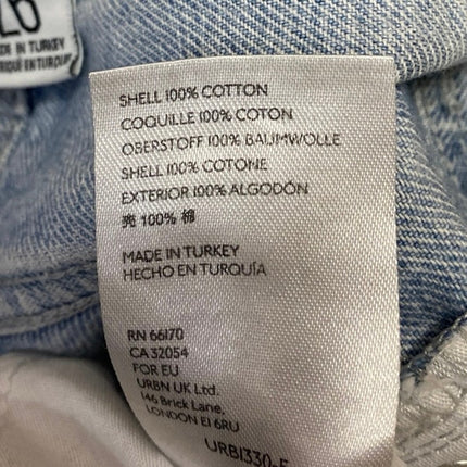 Urban Outfitters BDG Carrot Blue High Rise Tapered Baggy Denim Jeans Size 26