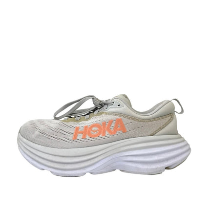 Hoka One One Bondi 8 Women's Gray Lace Up Running Sneaker Shoes Size 6.5
