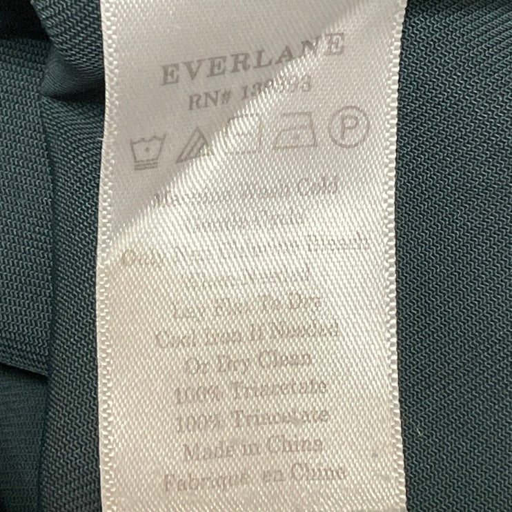 Everlane Women's Green Short Sleeve V Neck Shift T Shirt Mini Dress Size 0