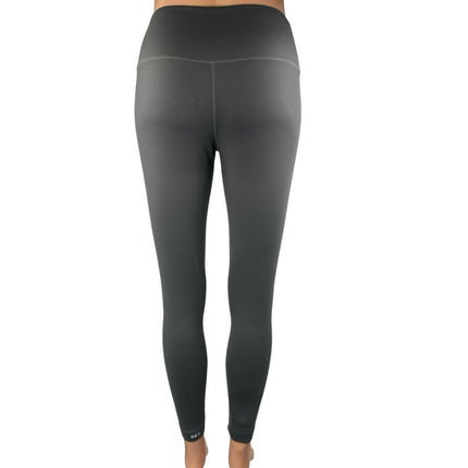 Set Active Womens Dark Gray Mid Rise Yoga Workout Athletic Leggings Pants Size M