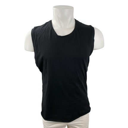 Zara Men Black Wing Cutout Back Round Neck Sleeveless Muscle Tee Tank Top Size M