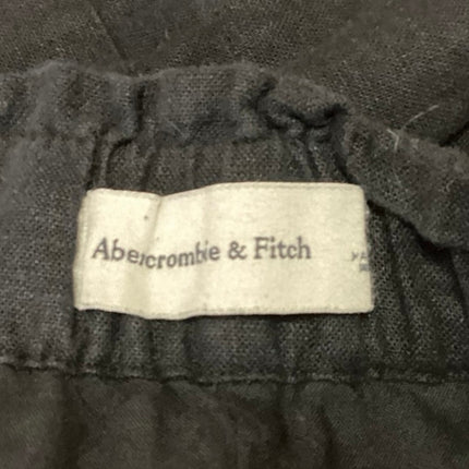 Abercrombie & Fitch Black Linen High Waisted Paperbag Casual Mini Shorts Size S