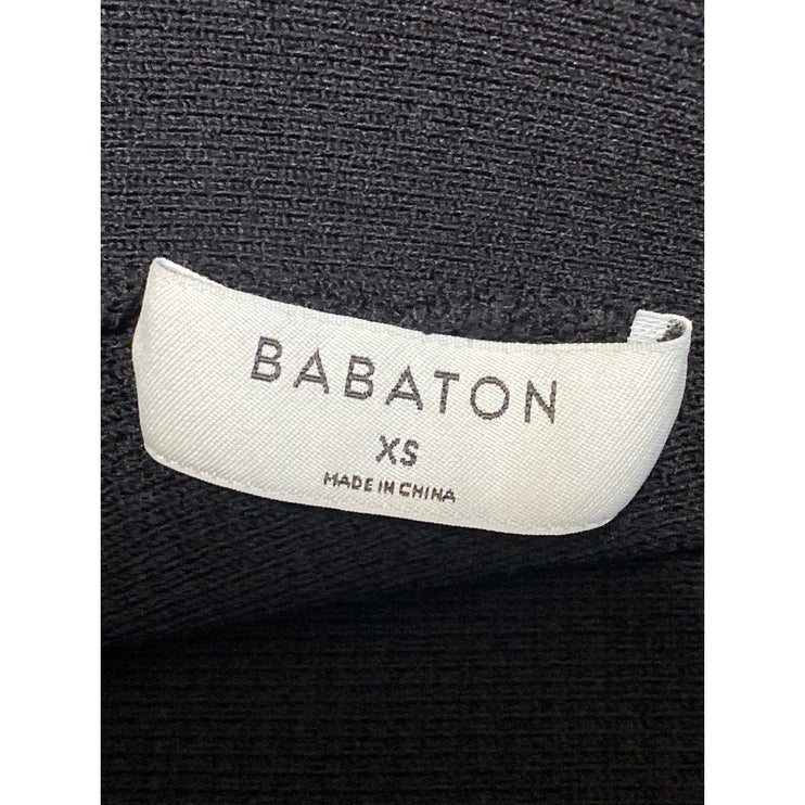 Aritzia Babaton Womens Black Cross Strap Sleeveless Ribbed Knit Crop Top Size XS