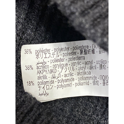 Zara Women's Black Long Sleeve Ribbed Knit Crew Neck Pullover Sweater Top Size L