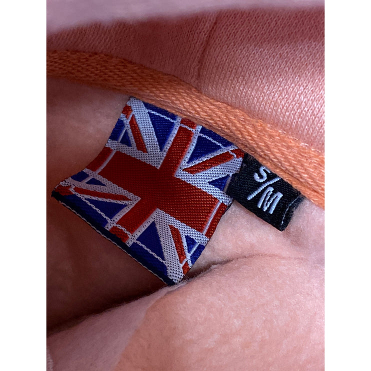 Women's Coral London England Hoodie Hooded Long Sleeve Cropped Sweatshirt S/M