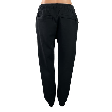 BYLT Black Elastic Waist Drawstring Tapered Athletic Trousers Jogger Pants Sz M