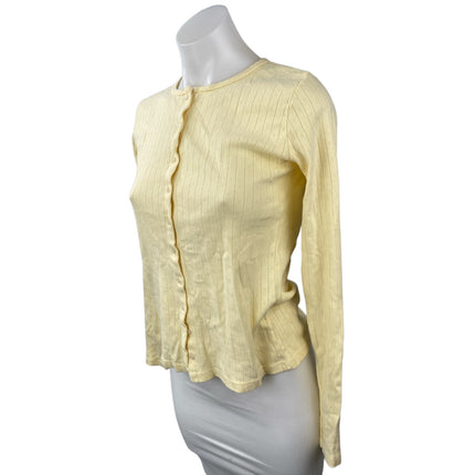 Brandy Melville Zelly Ribbed Long Sleeve Slim Button Down Cardigan Sweater Top S