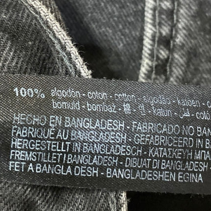 Zara Women's Black High Waisted Straight Tapered Leg Denim Jeans Pants Size 32