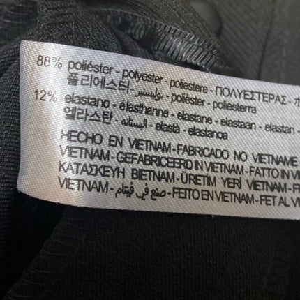 Zara Women's Black High Waisted Pleated Wide Leg Baggy Trousers Pants Size S