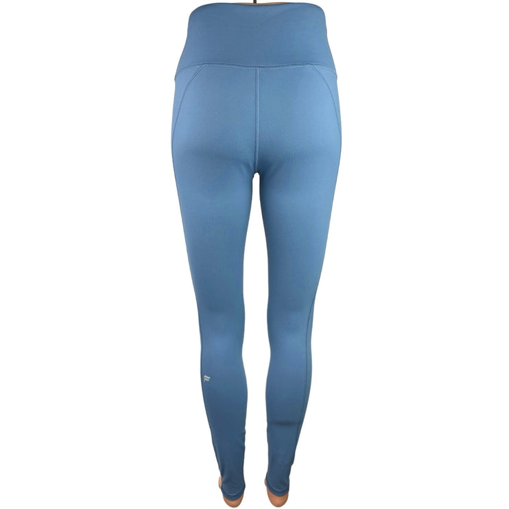 Fabletics Blue Define PowerHold High-Waisted 7/8 Athletic Yoga Ankle Legging S