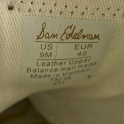 Sam Edelman Talia Women's White Velcro  Double-strap Low Top Sneakers Shoes 9