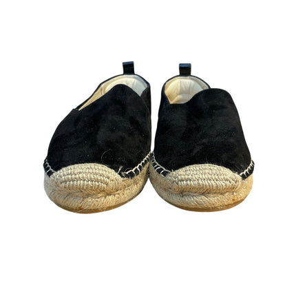 Sam Edelman Khloe Women's Black Suede Leather Slip On Espadrilles Loafer Size 9