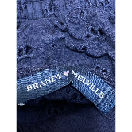 Brandy Melville Edith Blue Floral Eyelet V Neck Sleeveless Camisole Tank Top S