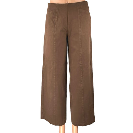 Old Navy Women's Brown High Waisted Pocket Wide Leg Trouser Casual Pants Size S