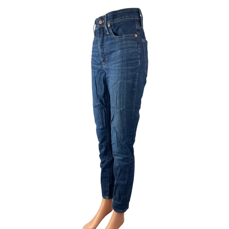 Madewell Women's Medium Blue Wash High Rise Skinny Tapered Denim Jeans Pants 27