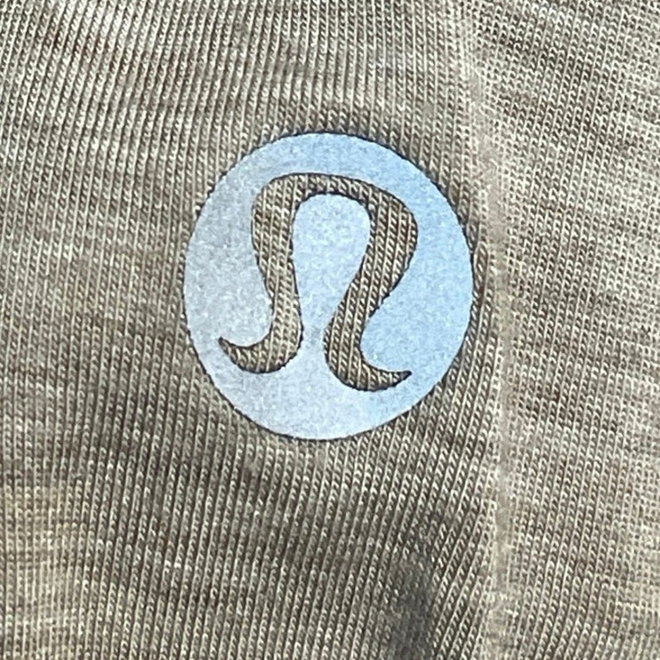 Lululemon Women's Beige Sleeveless Relaxed Yoga Workout Athletic Tank Top Size L
