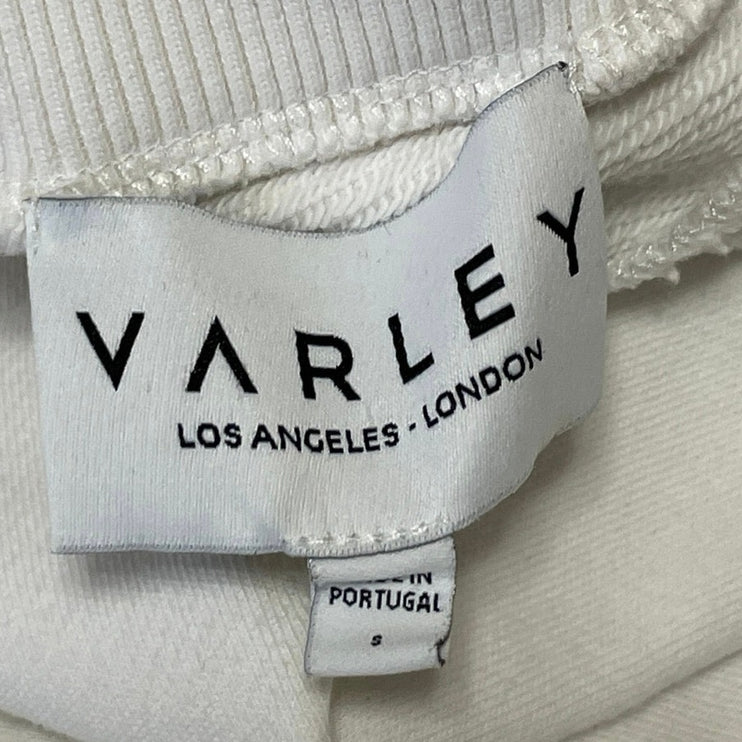 Varley White Mock Neck Cutout Open Back Long Sleeve Pullover Sweater Top Size S