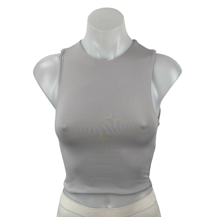 Aritzia Babaton Contour Women's High Neck Sleeveless Crop Muscle Tank Top Sz 2XS