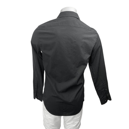 Banana Republic Men's Black Non-Iron Long Sleeve Button Down Shirt Top Size S