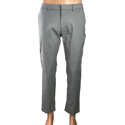 Tommy Hilfiger Men's Gray Mid Rise Straight Leg Trousers Dress Pants Size 32x30