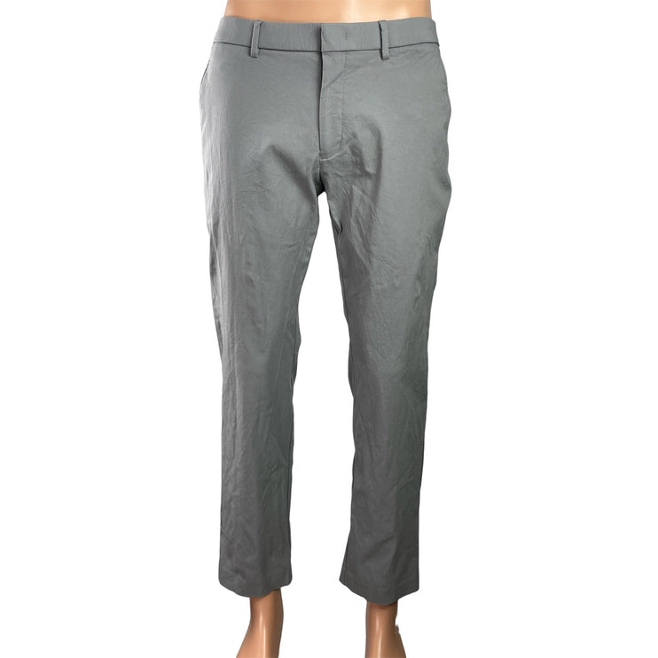 Tommy Hilfiger Men's Gray Mid Rise Straight Leg Trousers Dress Pants Size 32x30