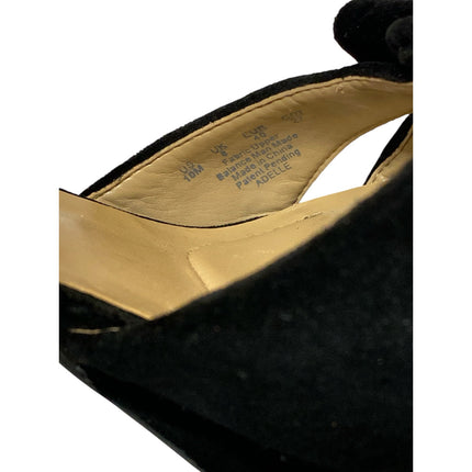 Naturalizer Adelle Women's Black Open Toe Ankle Strap Block Heels Sandals Sz 10