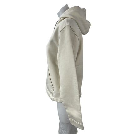 Columbia Women's Cream Hoodie Hooded Fleece Long Sleeve Sweatshirt Top Size M