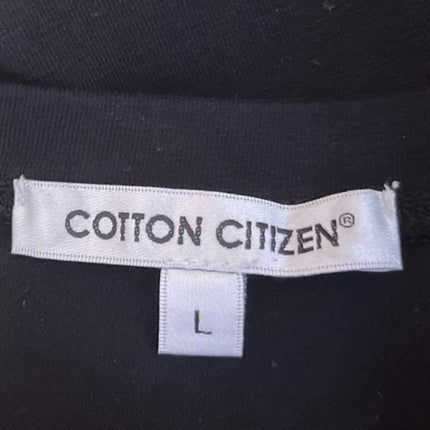 Cotton Citizen Brisbane Women's Black One Shoulder Sleeveless Bodysuit Top Sz L