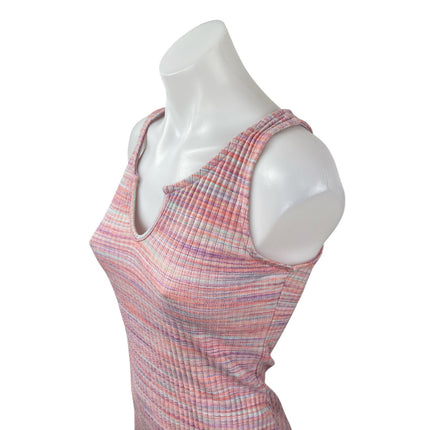 American Eagle Women's Pink Striped Sleeveless Tank Mini Bodycon Dress Size S