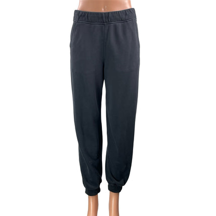 Lululemon Womens Black High Waisted Fleece Activewear Trouser Joggers Pants Sz 4