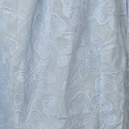 NEW Aerie Off Duty Blue Floral Embroidery Sleepwear Mini Tank Nightie Dress XL
