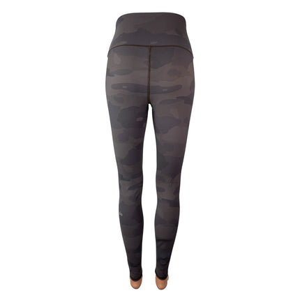 Alo Yoga Vapor Gray Camo Camouflage High Rise Skinny Athletic Leggings Pants S