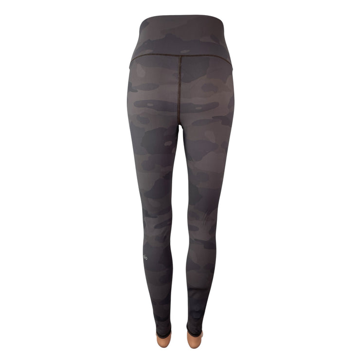 Alo Yoga Vapor Gray Camo Camouflage High Rise Skinny Athletic Leggings Pants S