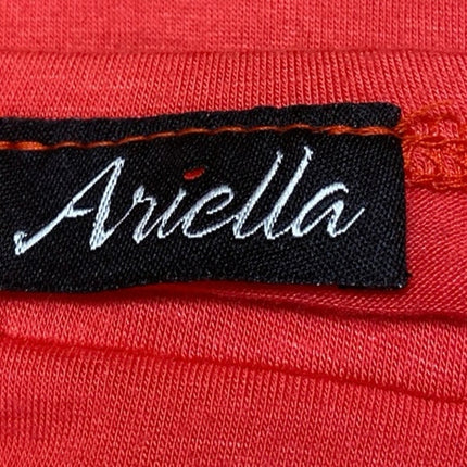 Ariella Red Multicolor Beads Strapless Sleeveless Mini Bandeau A-line Dress Sz S